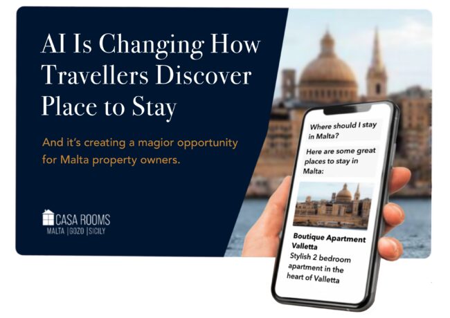 AI travel search and direct bookings for Malta property owners